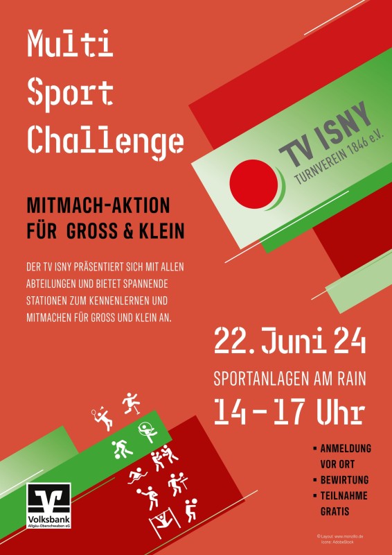 Multi Sport Challenge 22.06.2024 14:00 bis 17:00 Uhr