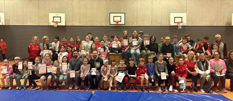 Sportabzeichenverleihung 2025. Herzlichen Glückwunsch an alle Teilnehmer.